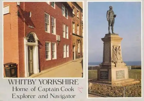 Postcard United Kingdom England Whitby Yorkshire captain Cook house