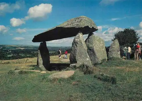 Postcard United Kingdom Wales Pembrokeshire Pentre Ifan stone formation