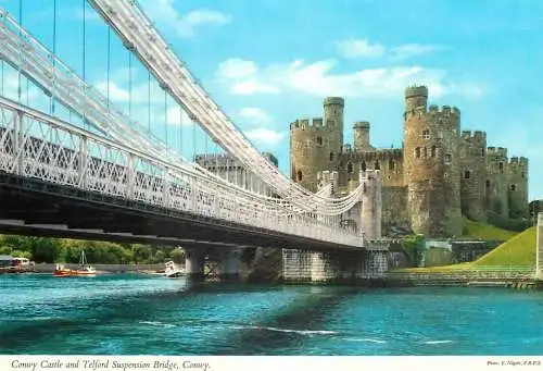 Postcard United Kingdom Ireland Conwy castle