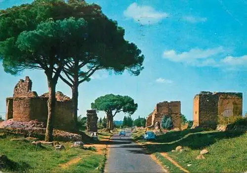 Postcard Italy Rome Via Appia 1978