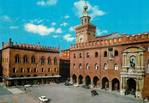 Postcard Italy Bologna Palace of the Notai and Accursio Palace