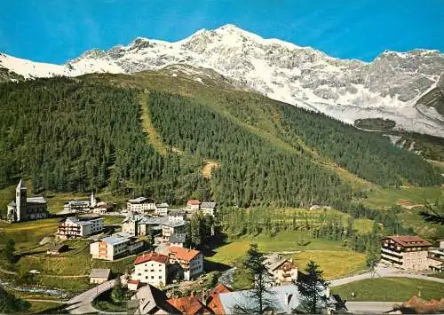 Postcard Italy Sulden mit Ortler Naturpark