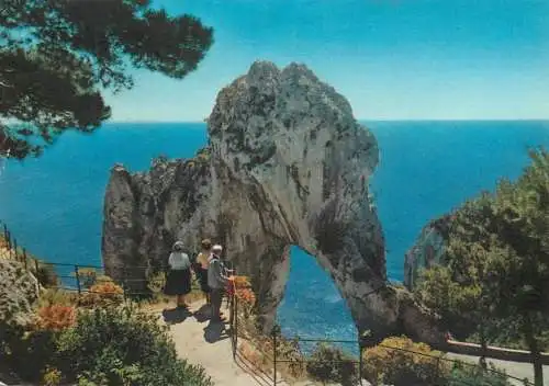 Postcard Italy natural arch