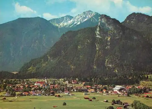 Postcard Germany Oberammergau mit Kofel und Noth