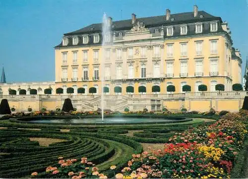 Postcard Germany Schloss Augustusburg Bruhl gartenseite