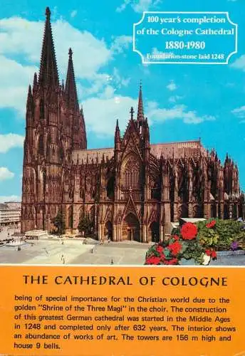 Postcard Germany Koln am Rhein cathedral
