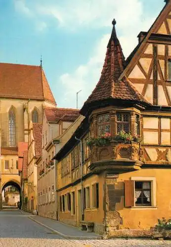 Postcard Germany Rothenburg ob der Tauber Fauerleinserker 1983