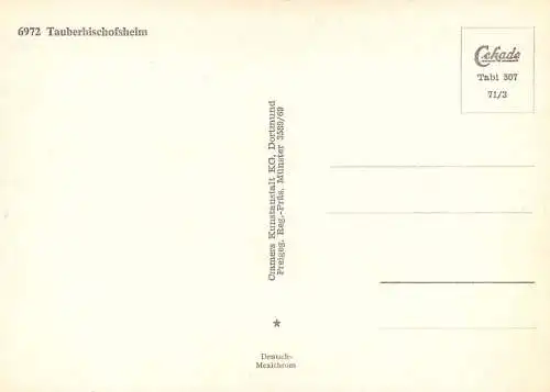 Postcard Germany Tauberbischofsheim