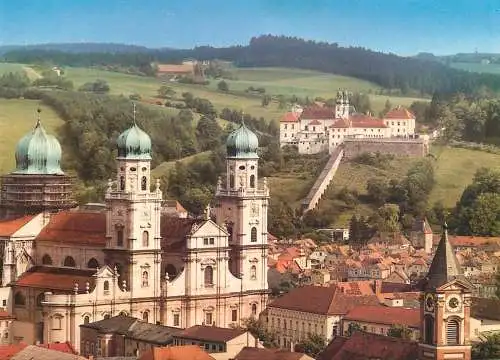 Postcard Germany Passau blick zur osterreichischen Seite