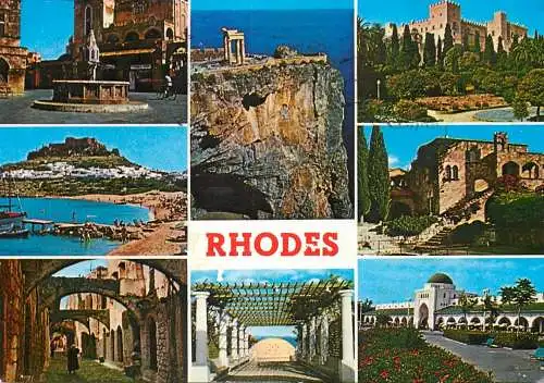 Postcard Greece Rhodes landscapes