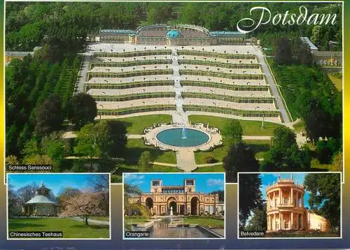 Postcard Germany Potsdam park Sanssouci