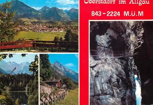 Postcard Germany Oberstdorf im Allgau