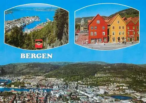 Postcard Norway Bergen