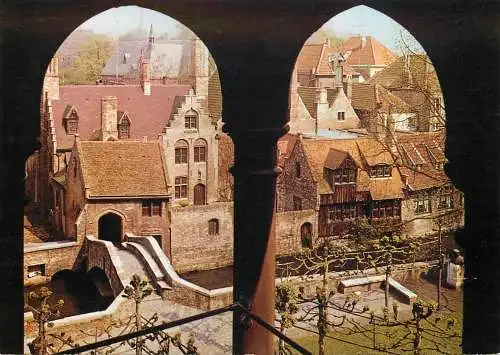 Postcard Belgium Brugge the back of the Gruuthuuse
