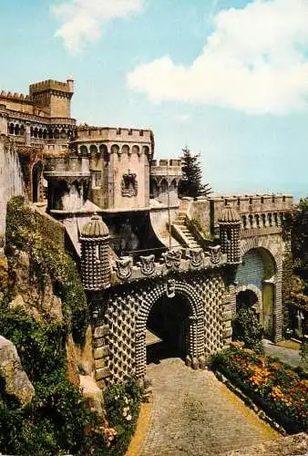 Postcard Portugal Sintra palacio de Pena