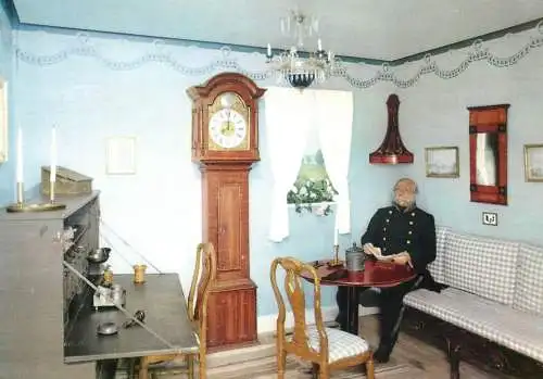 Postcard Sweden Stockholm post museum post office in the early 1850