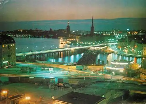 Postcard Sweden Stockholm from Katarina elevator
