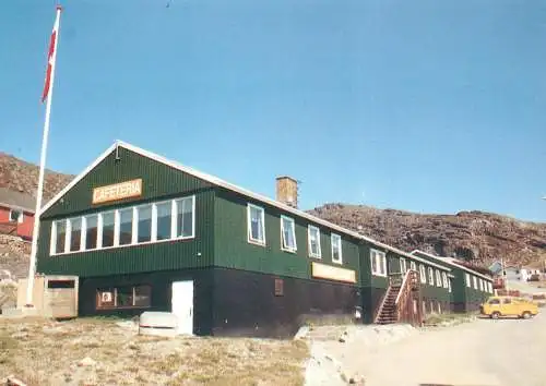 Postcard Greenland Seamens house