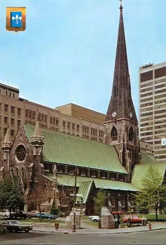 Postcard Canada Quebec > Montreal cathedrale Christ Church Ste Catherine