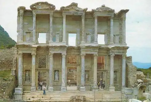Postcard Turkey Efes Selsus Kutuphanesi Selcuk Turkiye