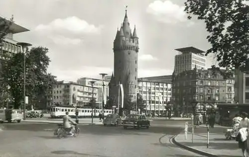Germany Hesse Frankfurt a. Main Eschenheimer Turm alte Autos tramway