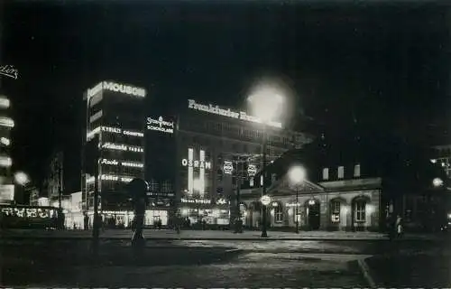 Germany Hesse Frankfurt a. Main Hauptwache by night