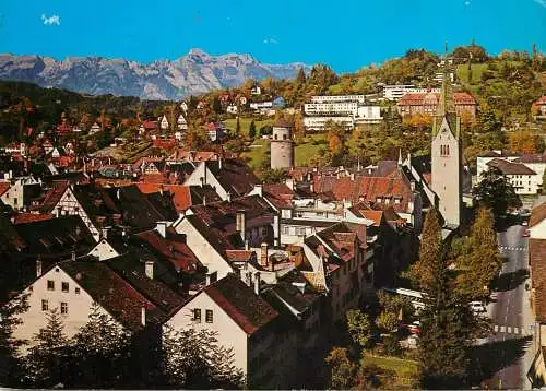 Postcard Austria Voralberg von der Schattenburg auf Feldkirch