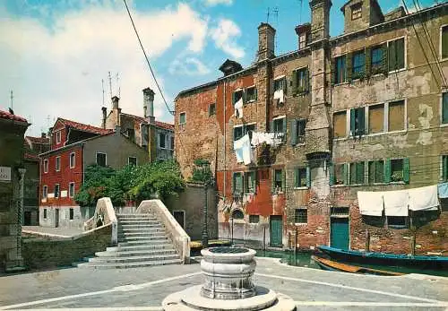 Postcard Italy Venice St. Boldo field