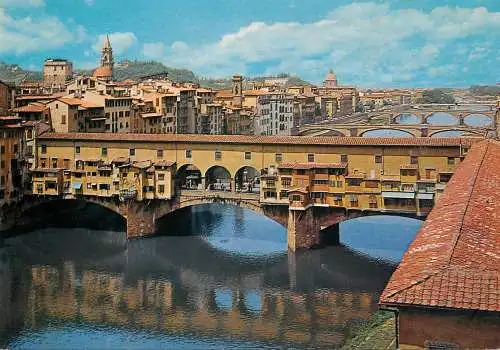 Postcard Italy Florence ponte vecchio