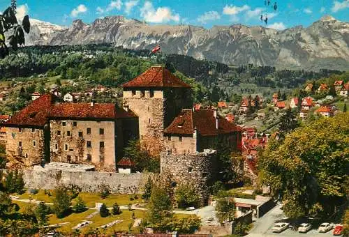 Postcard Austria Vorarlberg Feldkirch castle
