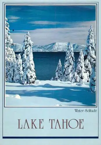 Postcard United States Lake Tahoe winter scene