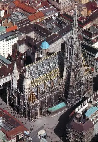 Postcard Austria > Vienna > Stephansplatz aerial