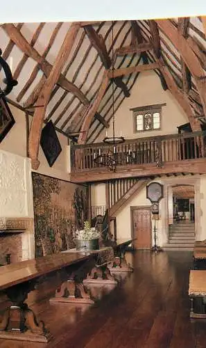 Postcard United Kingdom England Warwickshire Packwood house great hall