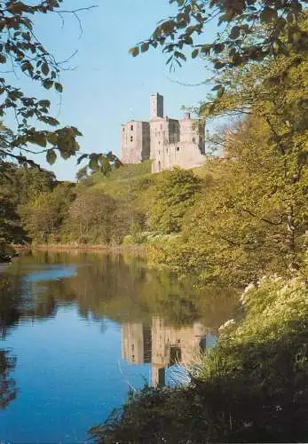 Postcard United Kingdom England Northumberland  Warkworth castle