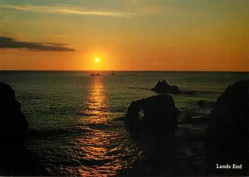 Postcard United Kingdom England Cornwall Land's End Enys Dodnan and Armed Knight