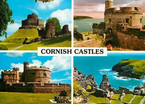 Postcard United Kingdom England Cornish castles
