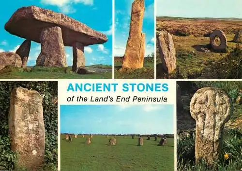 Postcard United Kingdom England Land's end peninsula rock formation