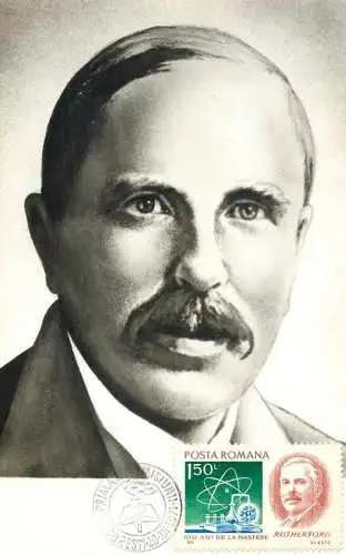 Postcard famous person Ernest Rutherford of Nelson fizician