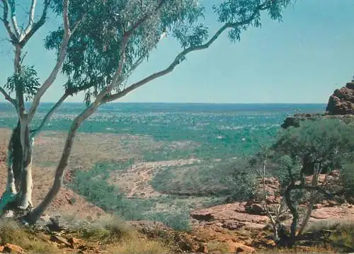 Postcard Central Australia entrance to Kings Canyon