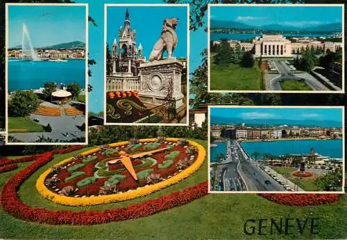 Postcard Switzerland > GE Geneva > Genève floral clock