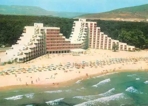 Postcard Bulgaria kurort Albena beach hotel