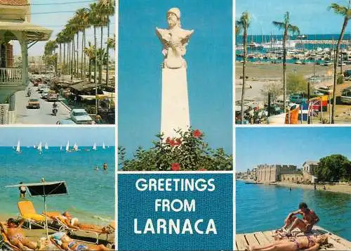 Postcard Cyprus Larnaca