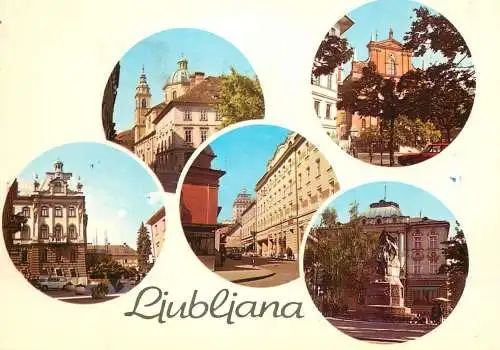 Postcard Slovenia Ljubliana 1972