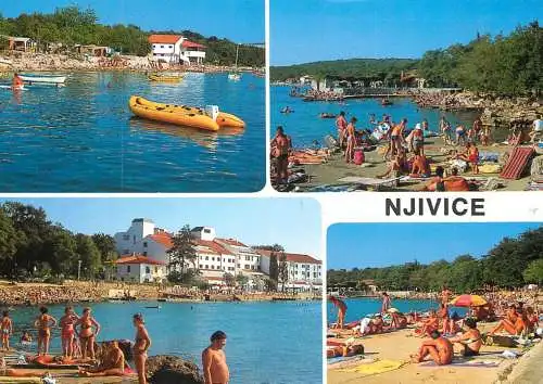 Postcard Croatia Njivice 1988
