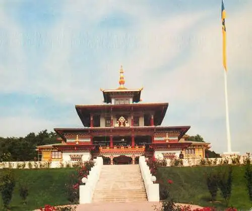 Postcard France Burgundy Temple of One Thousand Buddhas