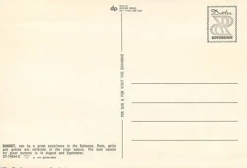 Postcard sunset in the Bahamas