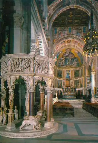 Postcard Italy Pisa cathedral interior