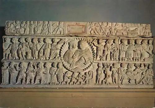 Postcard Italy Siracuse Adelfia sarcophagus