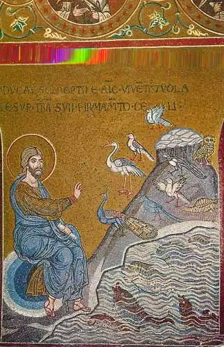 Postcard Italy Palermo Monreale mosaic