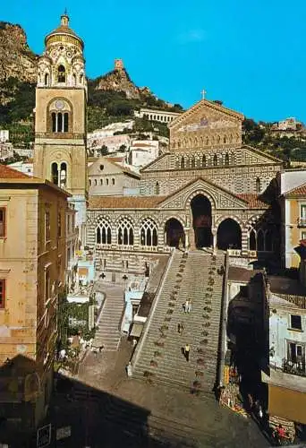 Postcard Italy Amalfi duomo